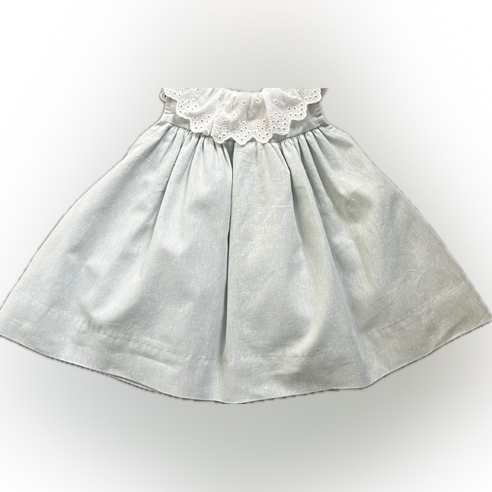 Bailey Boys Linen Float Dress with Eyelet Collar NWOT - Picture 3 of 5